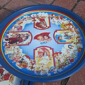 Vintage Metal Tray Decor
